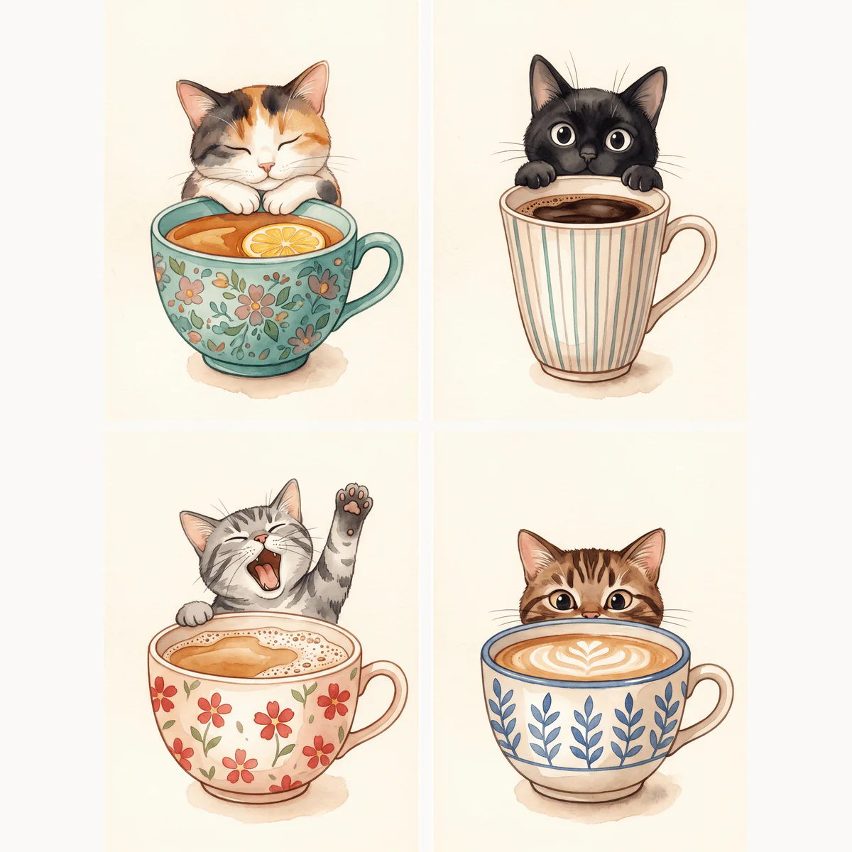 Coffee Cup Kittens | 4 Mini Kits - Image 2