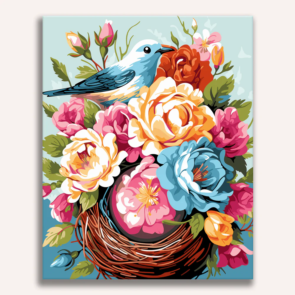 Floral Bird Nest