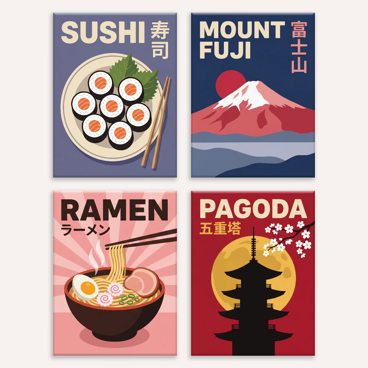 Japan Icons | 4 Mini Kits