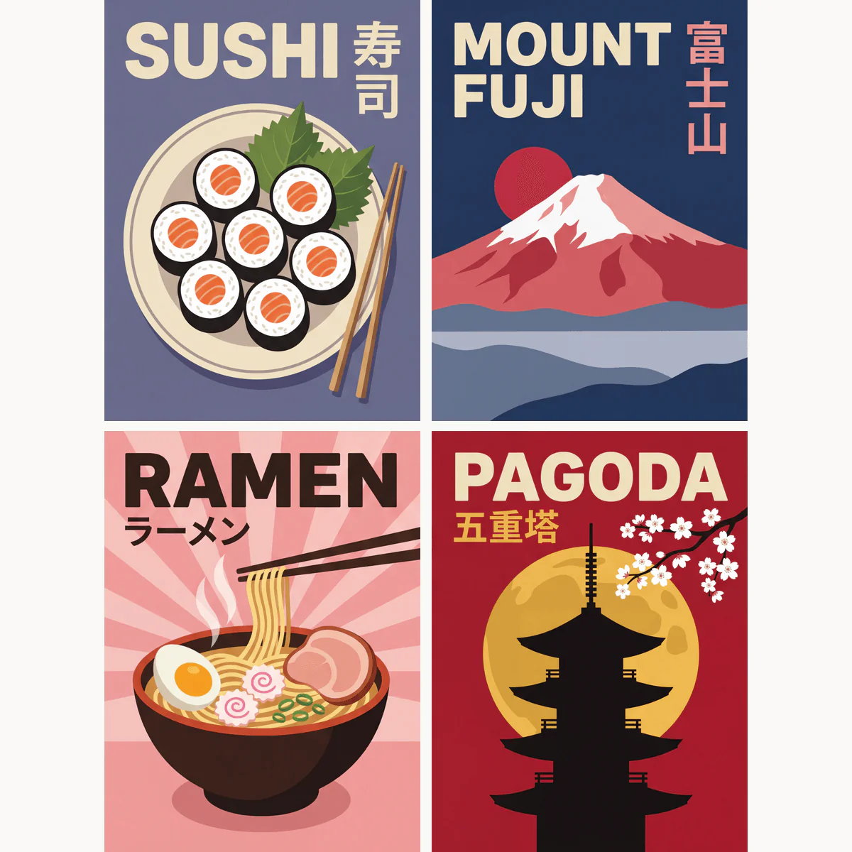 Japan Icons | 4 Mini Kits - Image 2