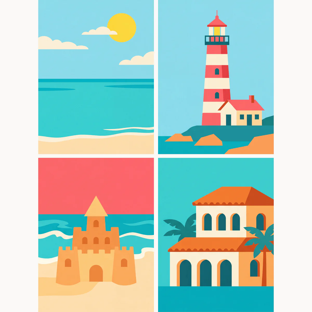Lighthouse Coast | 4 Mini Kits - Image 2