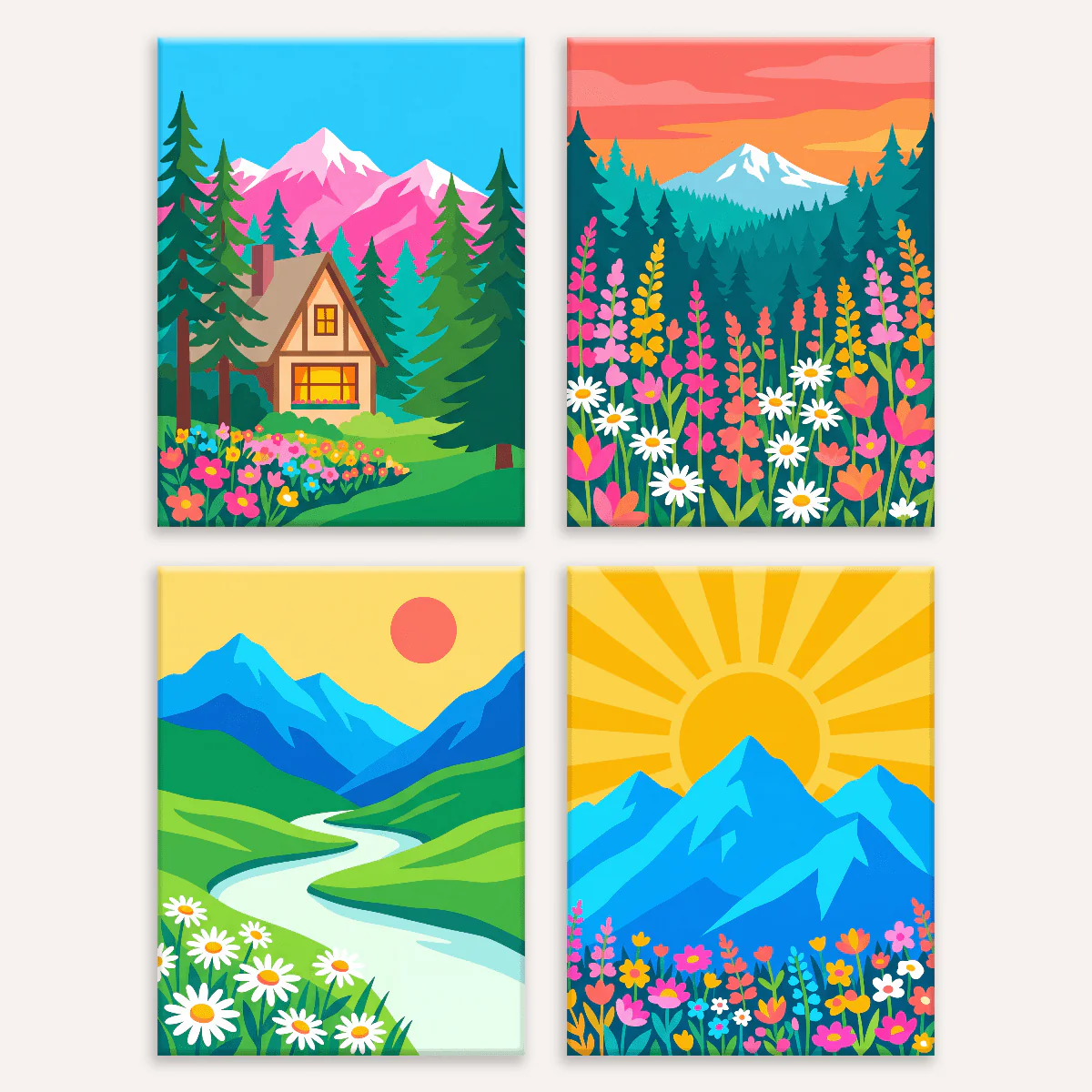 Mountain Wildflowers | 4 Mini Kits