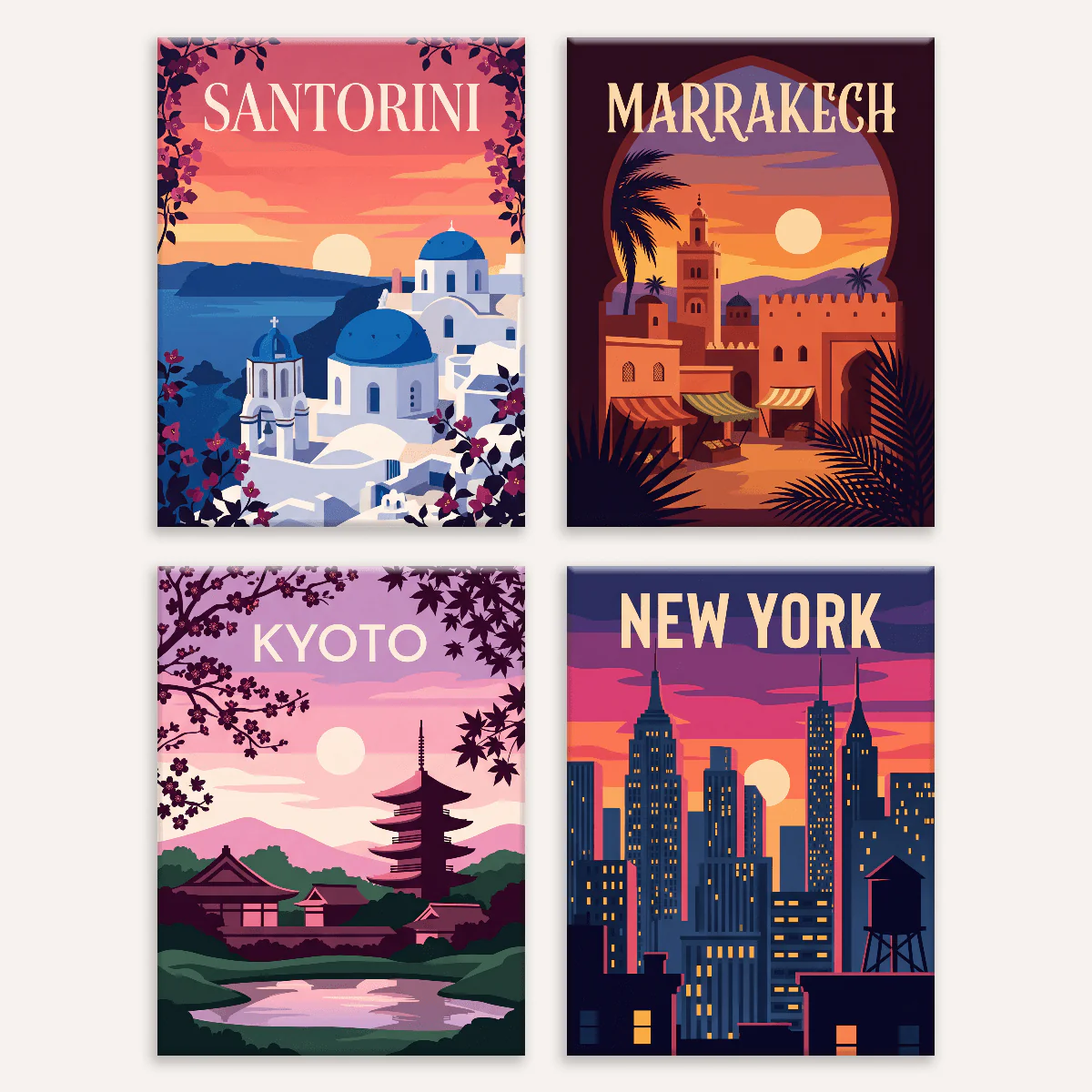 Passport Sunsets | 4 Mini Kits