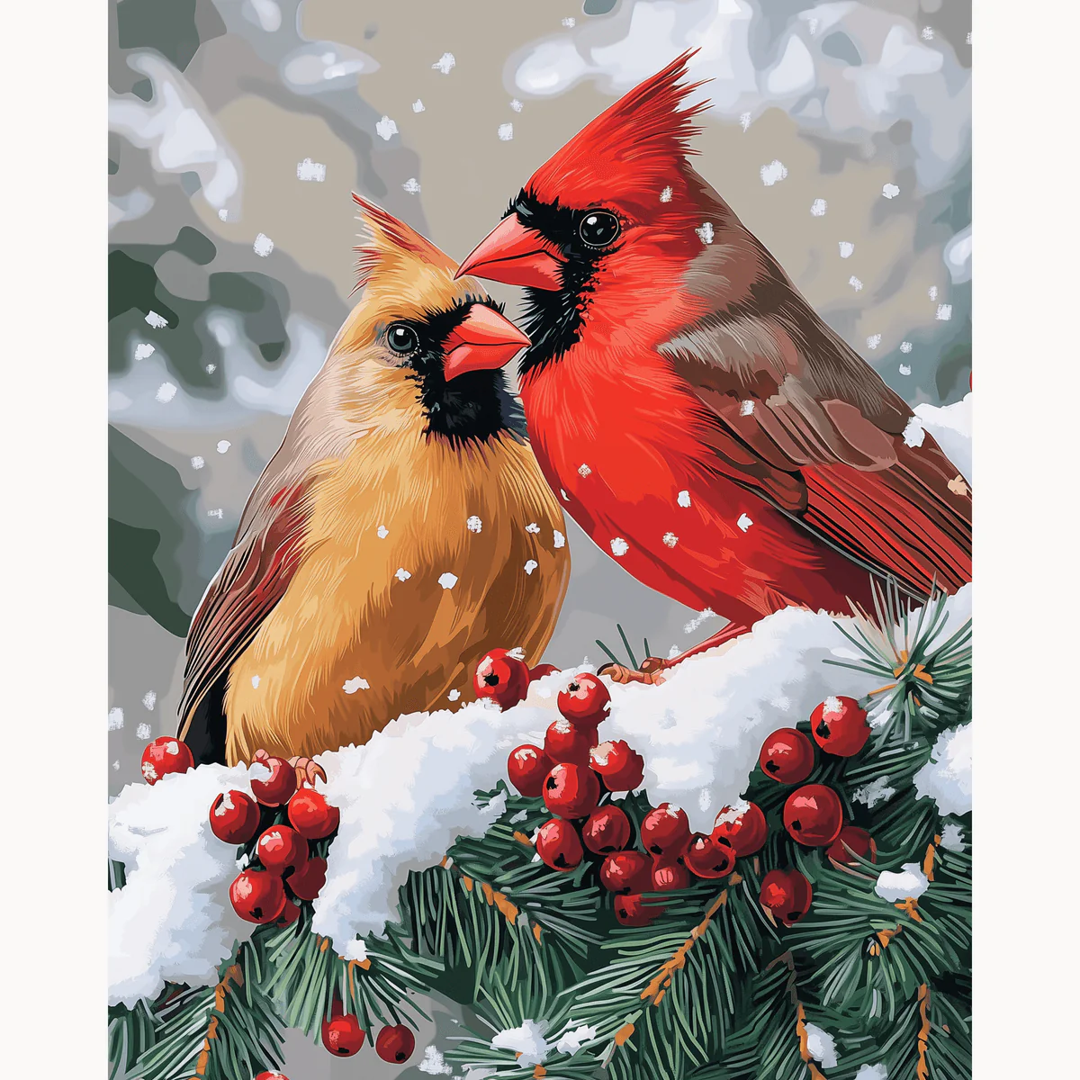 Perched Cardinals - Image 2
