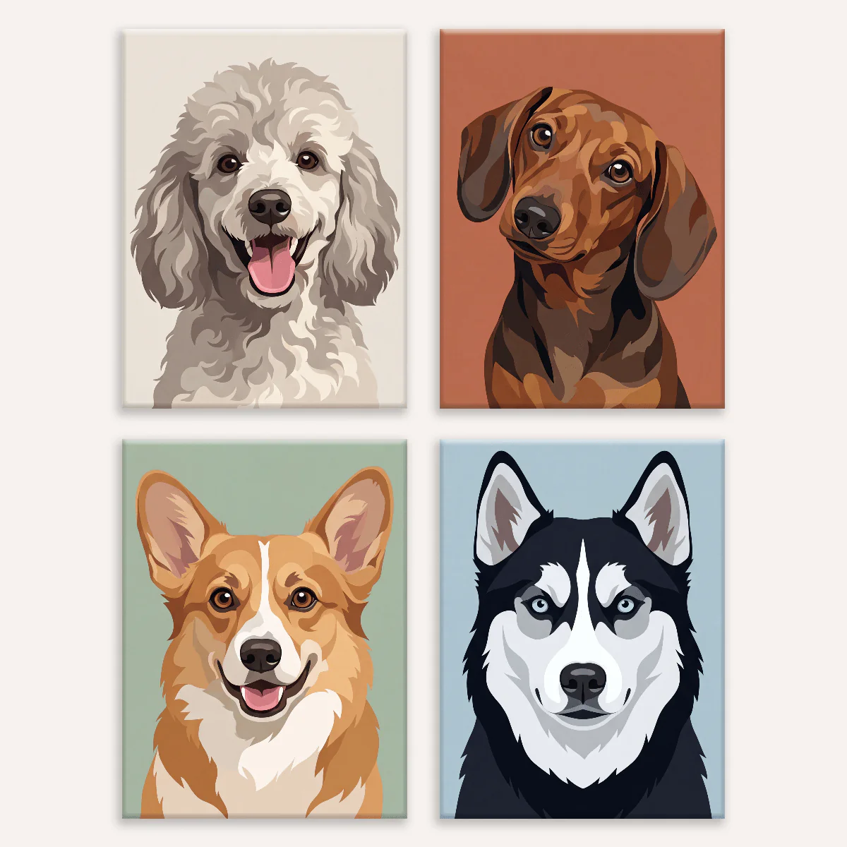Pup Portraits Vol. 2 | 4 Mini Kits