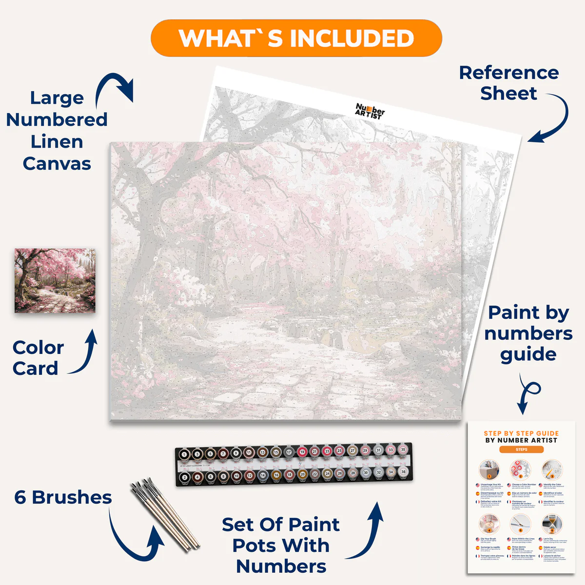 Serene Sakura Stone Path - Image 3