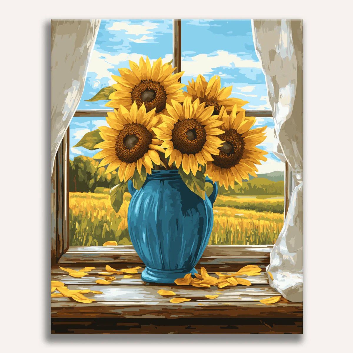 Sunflower Windowsill