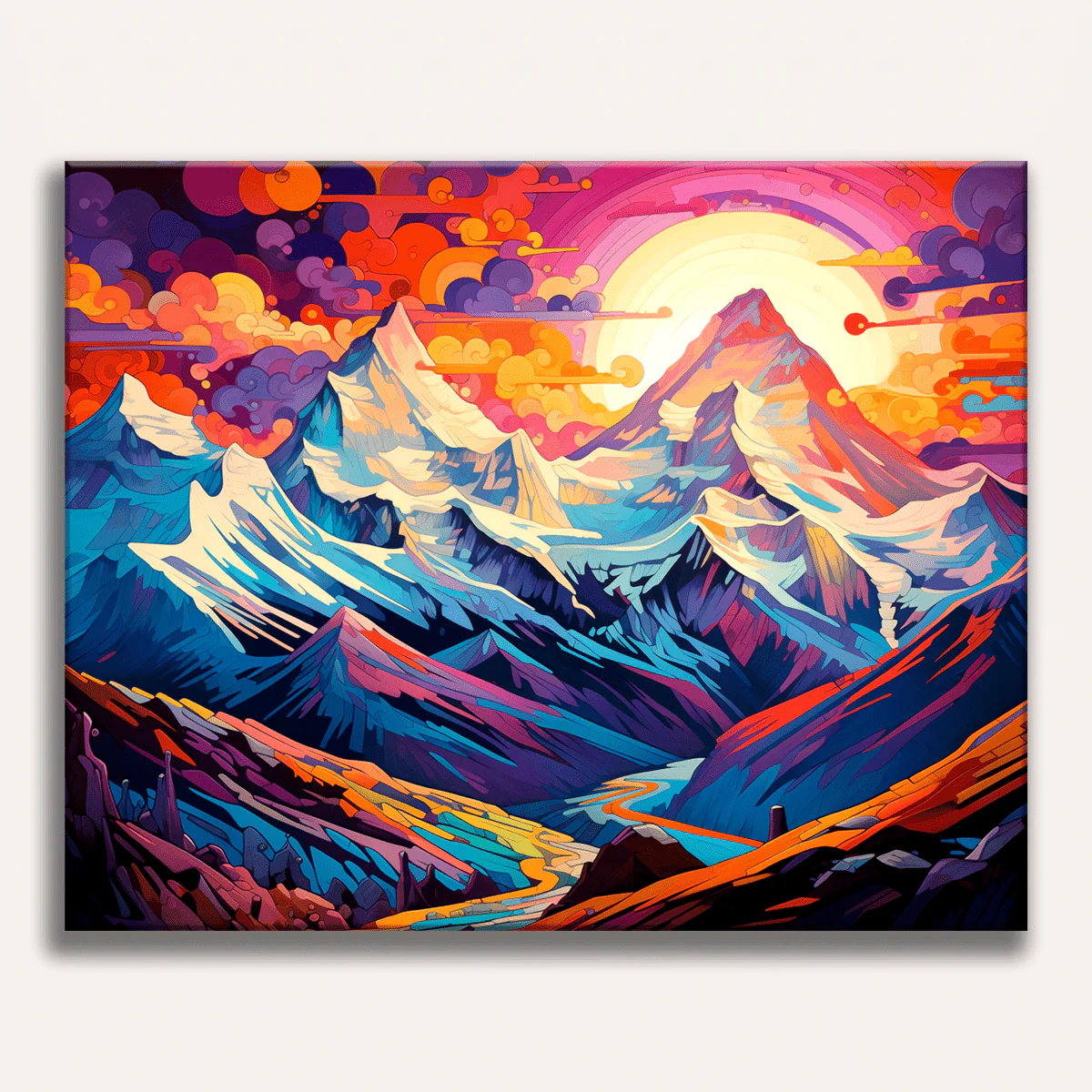 Vibrant Mountain Chain