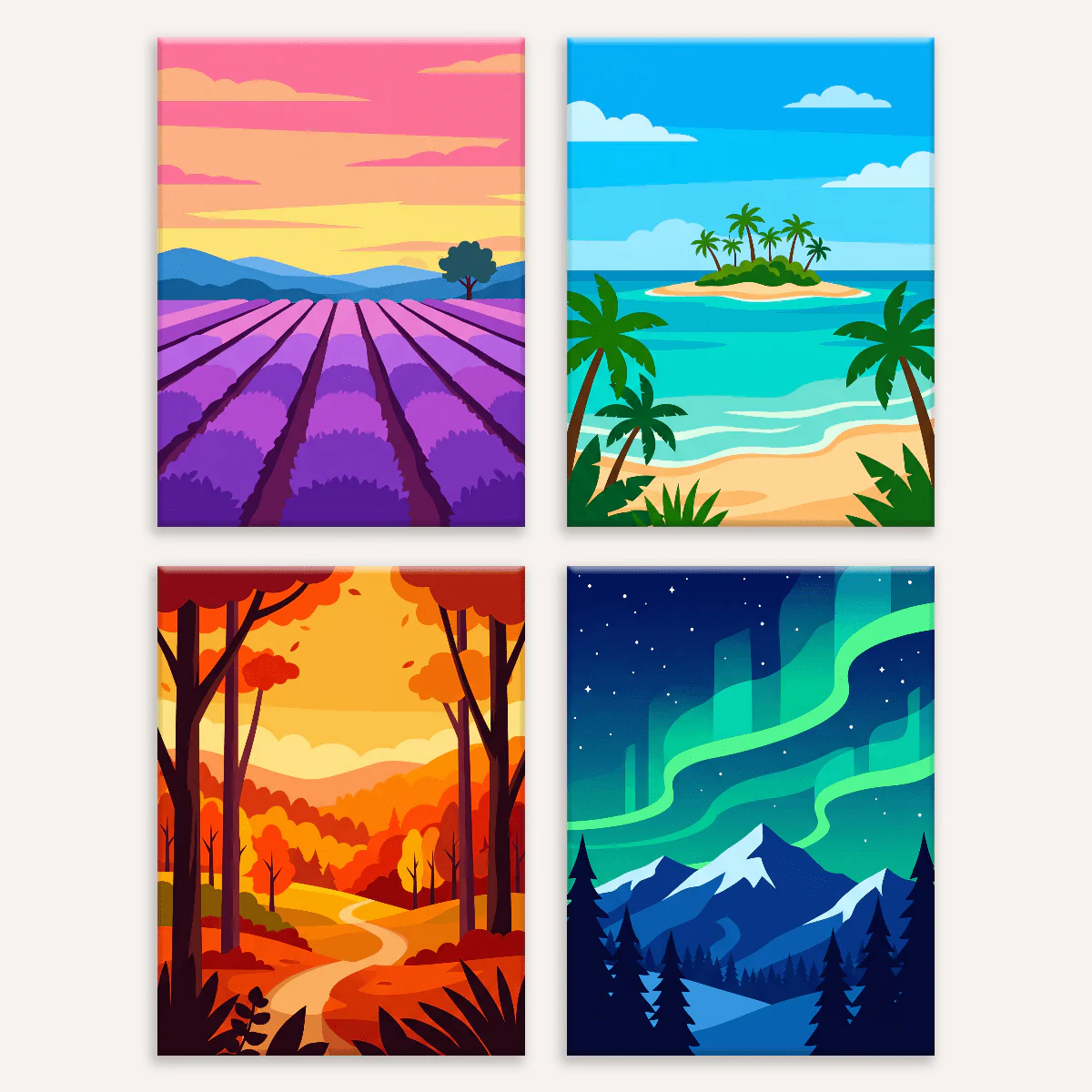 Wild Landscapes Vol. 2 | 4 Mini Kits