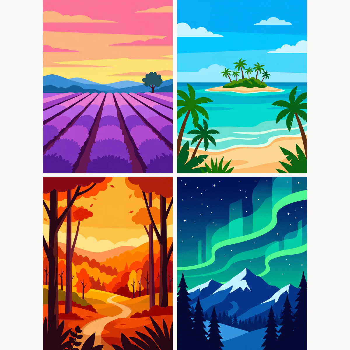 Wild Landscapes Vol. 2 | 4 Mini Kits - Image 2