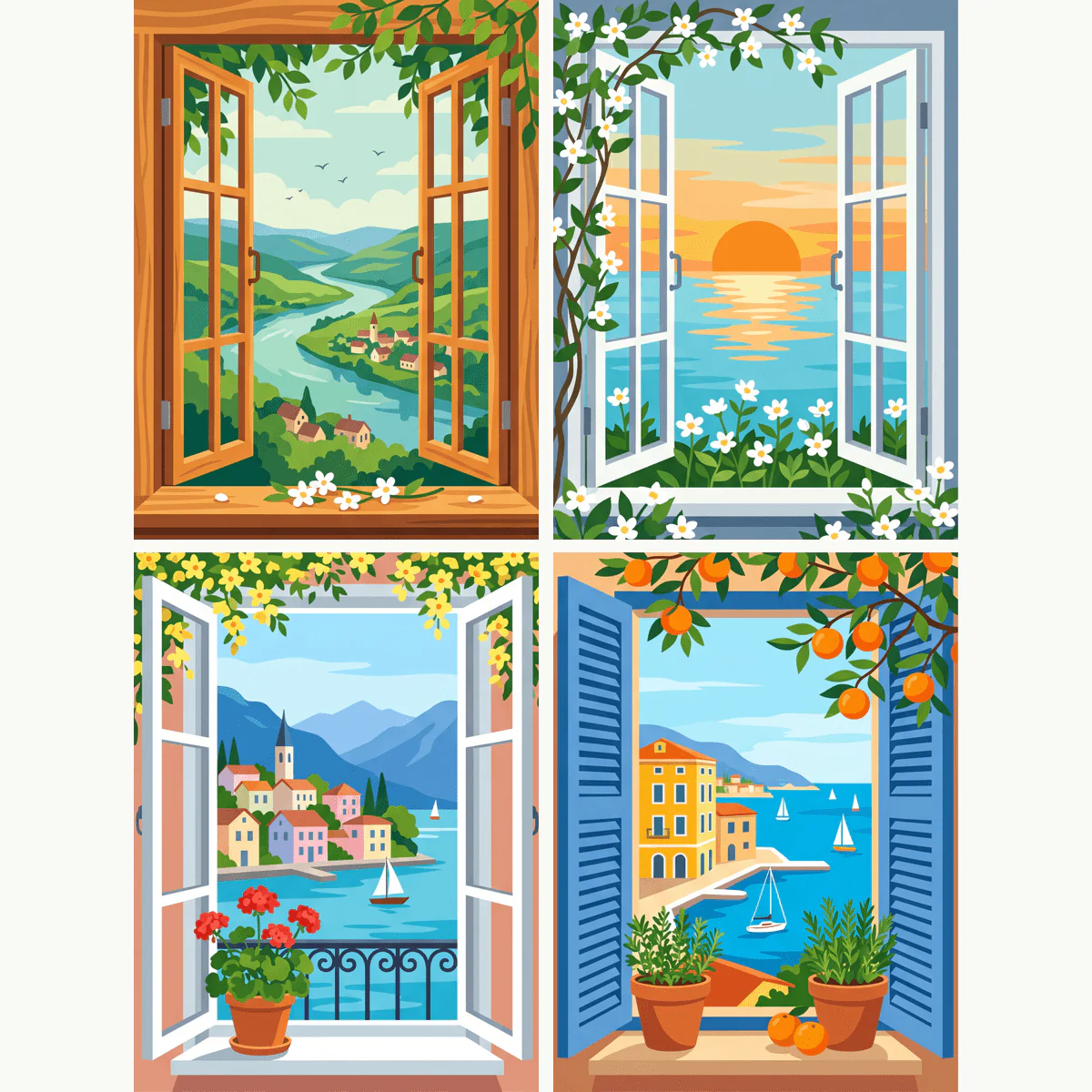 Window Views Vol. 2 | 4 Mini Kits - Image 2